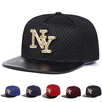 Maroon Diamond Lettered Baseball Cap with Adjustable Strap