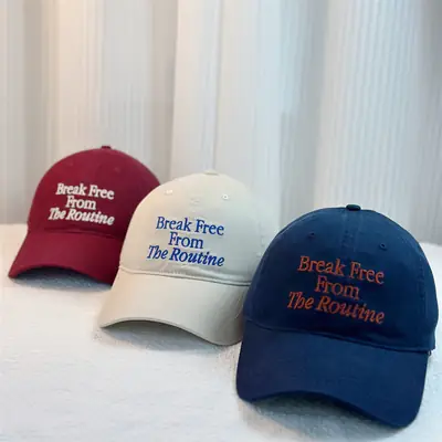 Women's Pink Letter Embroidered Baseball Cap