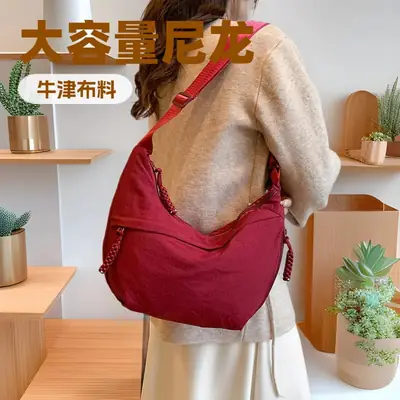 Japanese Style Large Capacity Shoulder Crossbody Bag Women's New All-match Tote Bag Korean Style Underarm Dumpling Bag