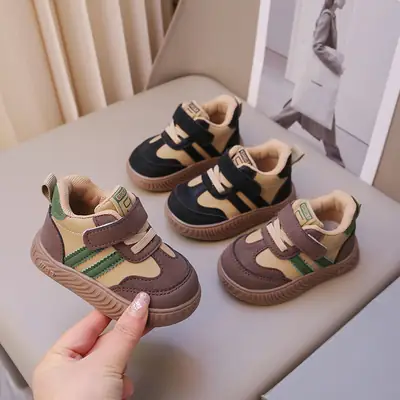Baby's German Training Shoes Spring and Autumn Soft Sole toddler Shoes Boys' Board Shoes Women's Baby Shoes Casual Shoes Anti-kick Board Shoes