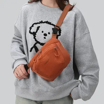 Korean-style Letter Crossbody Bag Orange
