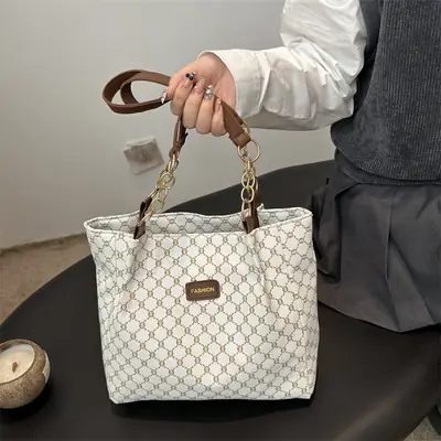 Cross-border Women's PU Leather Shoulder Bag Large Capacity