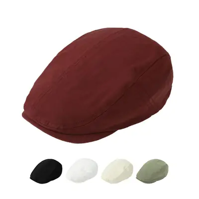 Men's Red Japanese Linen Sunshade Cap