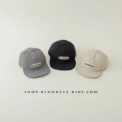Blue Cotton Baseball Cap for Kids Spring Autumn