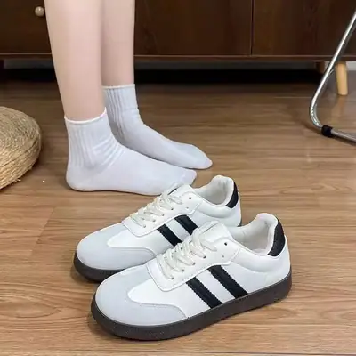 Women's White Campus Retro Flat Training Shoes 2025