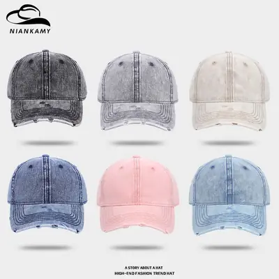 Women Washable Baseball Caps Light Plate All Colors