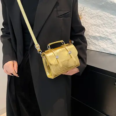 2025 Spring New Korean Handbag Colorful Small Square Bag