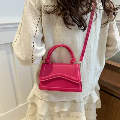 Small Square Beige Women's Shoulder Bag 2025