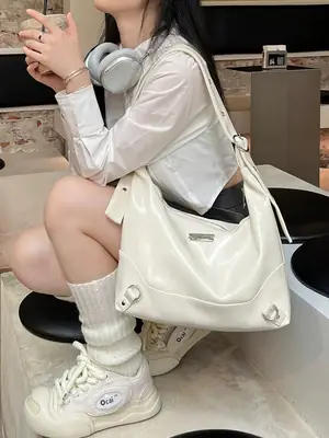 Women's Ice Oxygen Niche Shoulder Bag Large Capacity Soft Leather