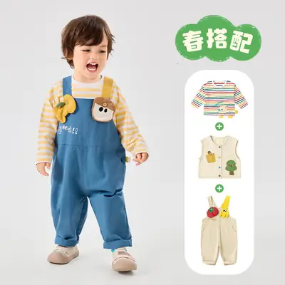 Dudujia 3-Piece Baby Outfit Set Blue White
