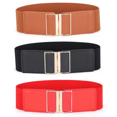 Women's Leather Belt Buckle Set Four Colors