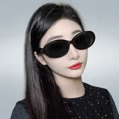 Korean Style Women Sunglasses UV400 Black