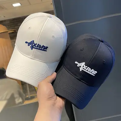 2025 Letter Embroidered Baseball Cap Women Men Navy Blue