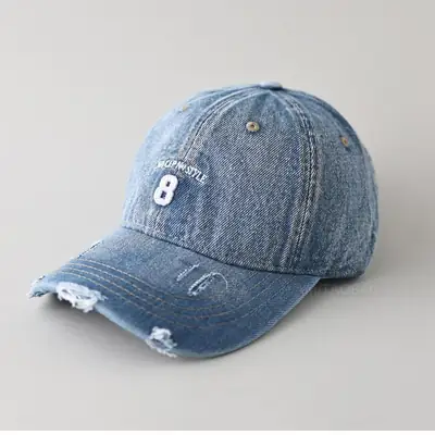 Black Digital Embroidered Baseball Cap for Men Women