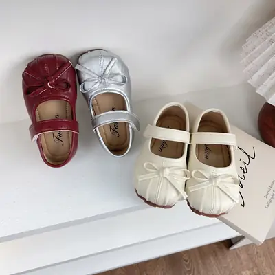 Women's Baby Shoes Princess Shoes Spring and Autumn New Baby Toddler Shoes 1-2-3 Years Old Children's Shoes Girls Shoes Leather Shoes