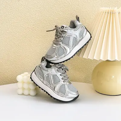 2025 spring new baby toddler shoes for men and women baby soft bottom non-slip sneaker children's breathable shoes tide