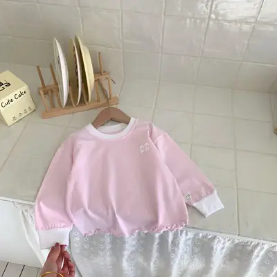 Girls Cotton T-Shirt Spring Autumn Small Medium