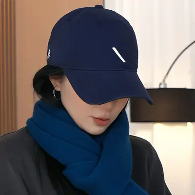 2025 Spring Korean Style White Baseball Cap for Women