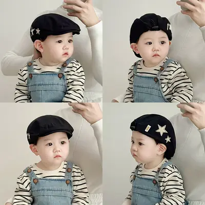 Baby Cap Five Star Embroidered Forward