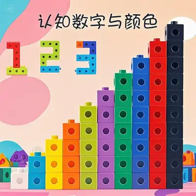 Children's Plastic Building Blocks Educational Toys