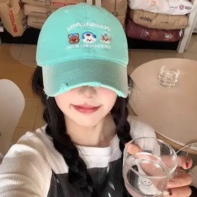 Japanese Cute Cartoon Puppy Cap for Girls Women