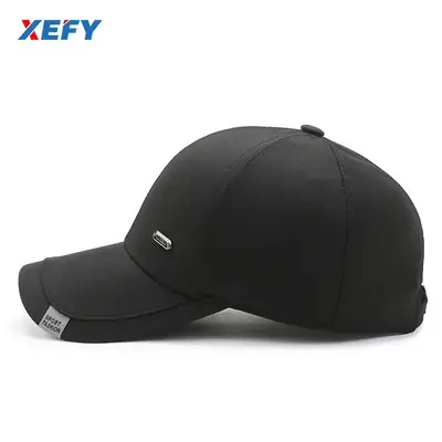 Black Baseball Cap for Men Women Elderly Outdoor Sports