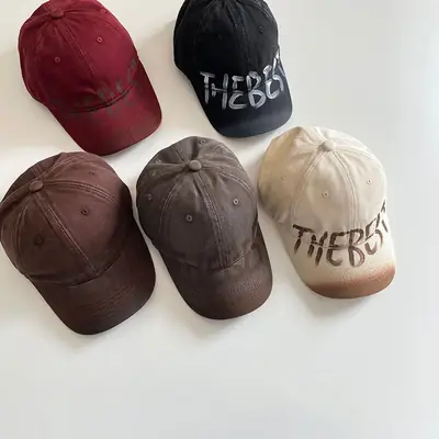 Brown Graffiti Cap for Kids 2025 Spring Summer
