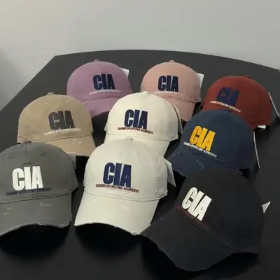 Purple GA Printed Women's Distressed Cap
