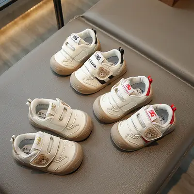 Spring New Children's Shoes Baby Baby 0-3 Years Old Cartoon Soft Bottom Toddler Shoes Newborn Velcro Functional Shoes