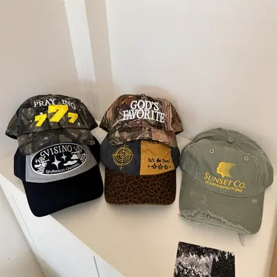 God's Favorite Camo Cap Sunset Co Logo Small