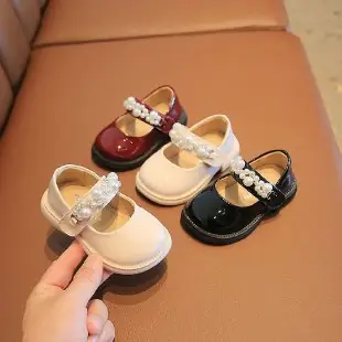 Female Baby Princess Shoes Spring and Autumn Children's Baotou Single Shoes 0 1-3 Years Old 2 Soft Bottom Non-slip Baby Shoes Toddler Shoes