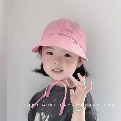 Pink Baby Sun Hat with Bow Cap for Girls