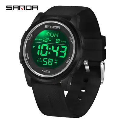 Sanda Digital Watch 6:30 14 24 Waterproof