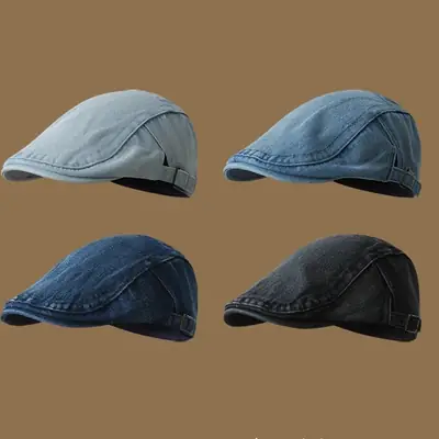 Men Denim Sunshade Cap Adjustable All Match