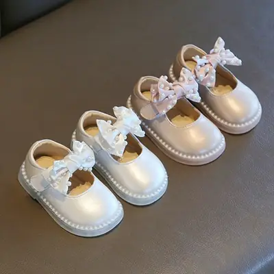 Princess Shoes Baby Girl One Year Old Girl's Soft Sole Girl's Birthday Children's Shoes Spring and Autumn Baby Toddler Shoes Fashion