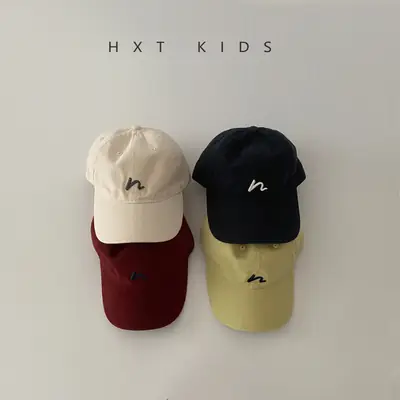Kids Cap Spring & Autumn Embroidered Korean Sunshade Hat