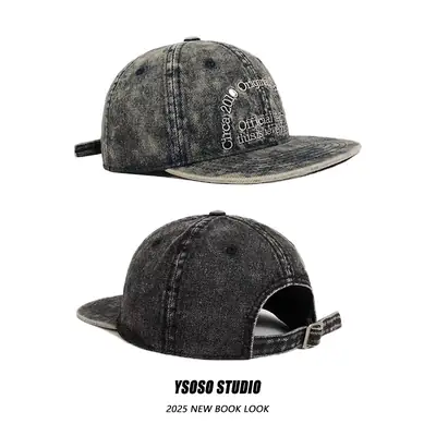 Vintage Washed Denim Hip-hop Cap for Men Women