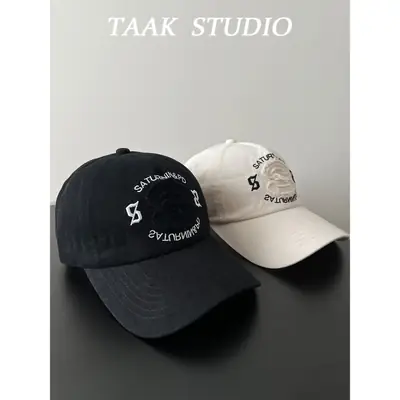 Black Letter Cap for Boys Girls Summer Wear