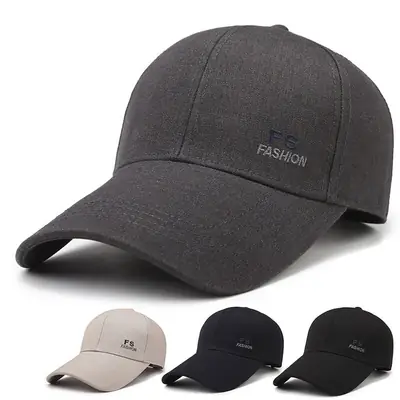 Men's Black 2025 Sunshade Cap with Hard Top