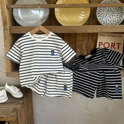 Boys Striped T-Shirt 23 New Short Sleeve Baby Summer Set