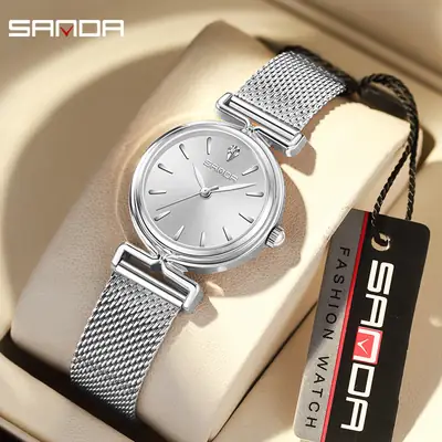 Sanda Women's Quartz Watch with Mesh Strap