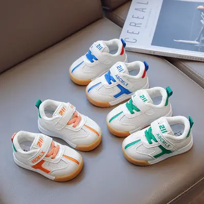 Toddler Shoes White Blue Double Mesh Breathable