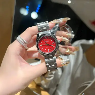 Women's Stainless Steel Quartz Watch Pink Dial