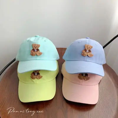 Cute Bear Cap for Boys Girls Spring Summer Doba Sunhat