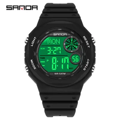 Red Digital Multifunctional Teen Watch