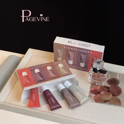 Page Vine Four-Piece Lip Gloss Set with Butter Moisturizer