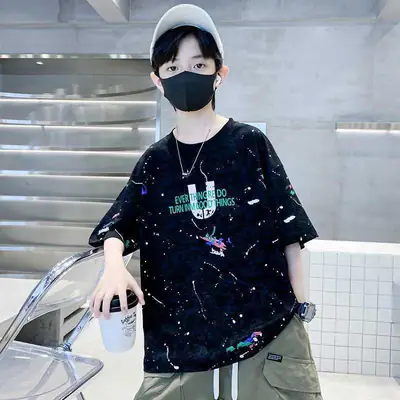 Boys Cotton Printed T-Shirt Summer Wear