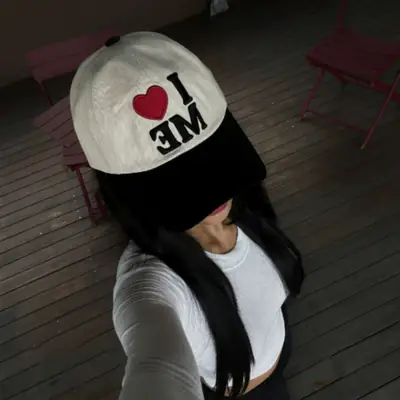 American Style Love Heart Baseball Cap for Women