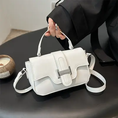 White Square Crossbody Bag for Women 2025