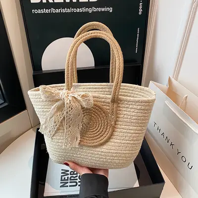 Straw Woven Shoulder Bag for Women 2025 Spring New Arrival